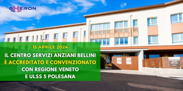 Il Centro Servizi Anziani Bellini di Frassinelle Polesine &egrave; accreditato e convenzionato con Regione Veneto e ULSS 5 Polesana
