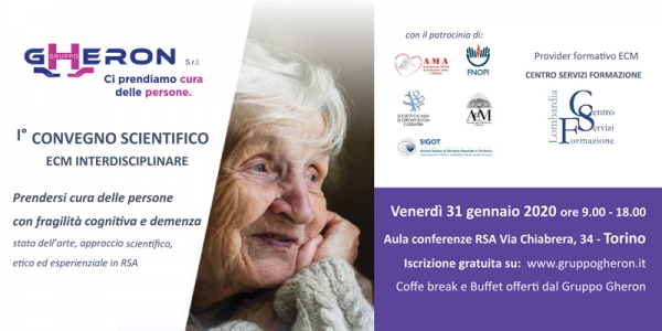 GRUPPO GHERON ANNUNCIA IL SUO 1&deg; CONVEGNO SCIENTIFICO ECM INTERDISCIPLINARE