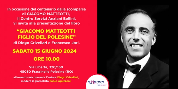Il CSA Bellini rende omaggio a Giacomo Matteotti, con un importante evento culturale