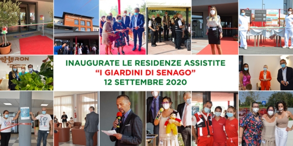 Sabato 12 settembre ore 15: inaugurate le nuove Rsa I GIARDINI DI SENAGO