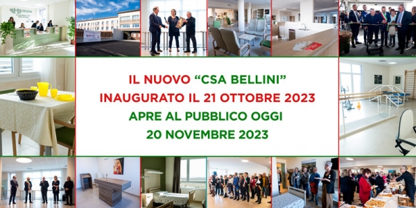 FRASSINELLE POLESINE (RO): OGGI, 20 NOVEMBRE 2023, APRE UFFICIALMENTE AL PUBBLICO IL NUOVO CENTRO SERVIZI ANZIANI BELLINI